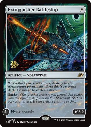 Extinguisher Battleship (PRE-242) [Prerelease Cards] Foil MTG Single Wizards of the Coast
