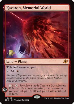 Kavaron, Memorial World (PRE-255) [Prerelease Cards] Foil MTG Single Wizards of the Coast