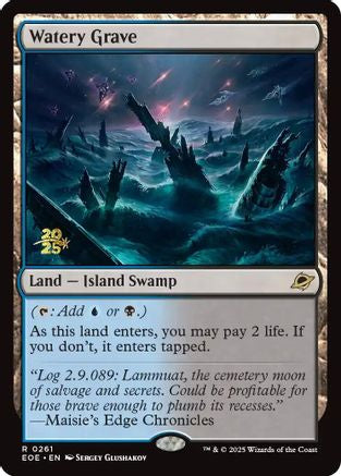 Watery Grave (PRE-261) [Prerelease Cards] Foil MTG Single Wizards of the Coast