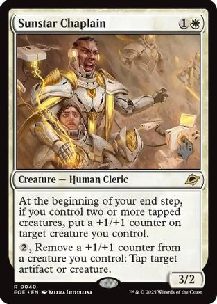 Sunstar Chaplain (PPEOE-040) [Promo Pack: Edge of Eternities] MTG Single Wizards of the Coast
