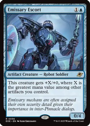 Emissary Escort (PPEOE-056) [Promo Pack: Edge of Eternities] Foil MTG Single Wizards of the Coast