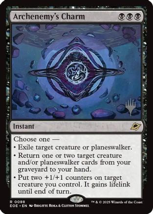 Archenemy's Charm (PPEOE-088) [Promo Pack: Edge of Eternities] Foil MTG Single Wizards of the Coast