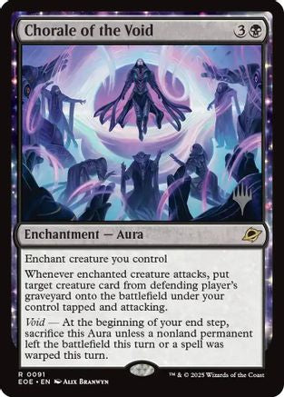 Chorale of the Void (PPEOE-091) [Promo Pack: Edge of Eternities] Foil MTG Single Wizards of the Coast