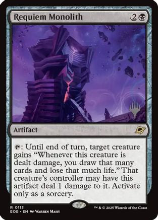 Requiem Monolith (PPEOE-113) [Promo Pack: Edge of Eternities] Foil MTG Single Wizards of the Coast