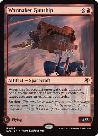 Warmaker Gunship (PPEOE-167) [Promo Pack: Edge of Eternities] Foil MTG Single Wizards of the Coast