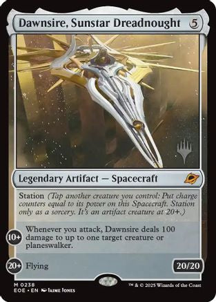Dawnsire, Sunstar Dreadnought (PPEOE-238) [Promo Pack: Edge of Eternities] Foil MTG Single Wizards of the Coast