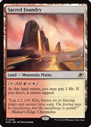 Sacred Foundry (PPEOE-256) [Promo Pack: Edge of Eternities] MTG Single Wizards of the Coast