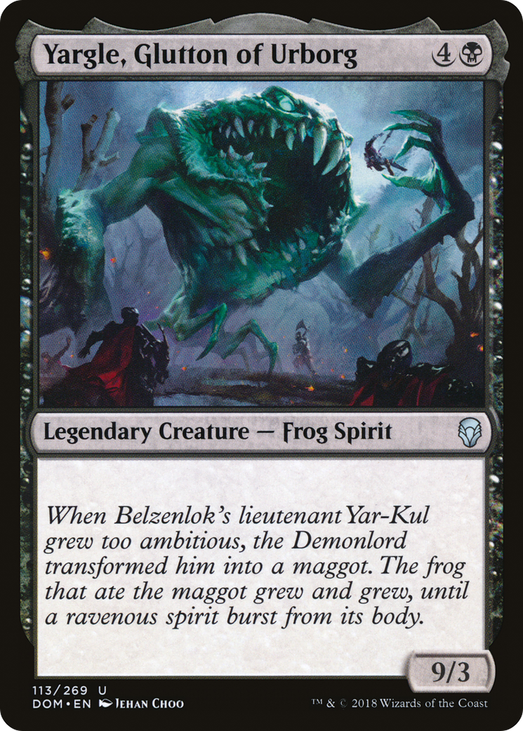 Yargle, Glutton of Urborg (DOM-113) [Dominaria] Foil MTG Single Wizards of the Coast