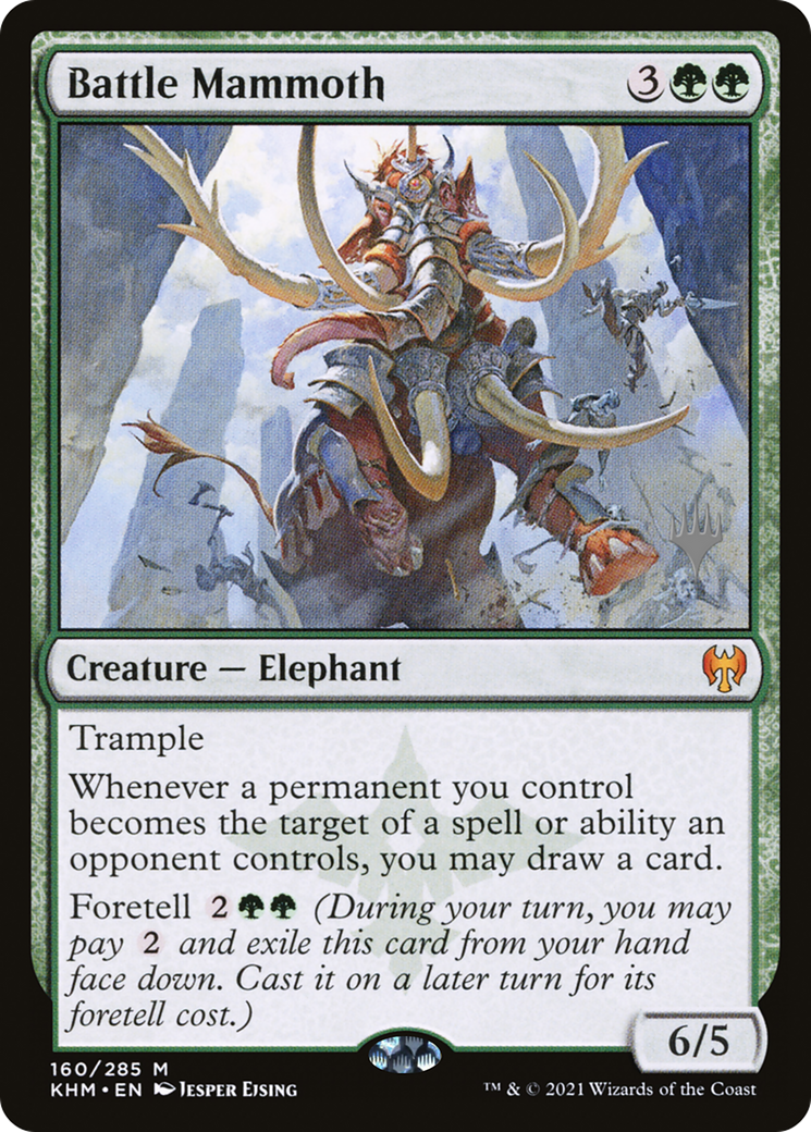 Battle Mammoth (PPKHM-160) [Kaldheim Promos] MTG Single Wizards of the Coast