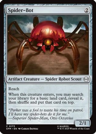 Spider-Bot (SPM-173) [Marvel's Spider-Man] Foil MTG Single Wizards of the Coast