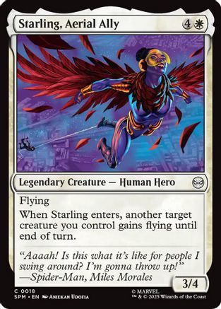 Starling, Aerial Ally (SPM-018) [Marvel's Spider-Man] MTG Single Wizards of the Coast
