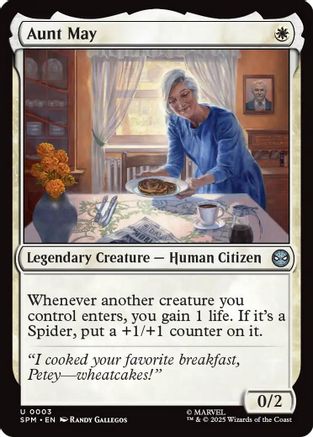 Aunt May (SPM-003) [Marvel's Spider-Man] Foil MTG Single Wizards of the Coast