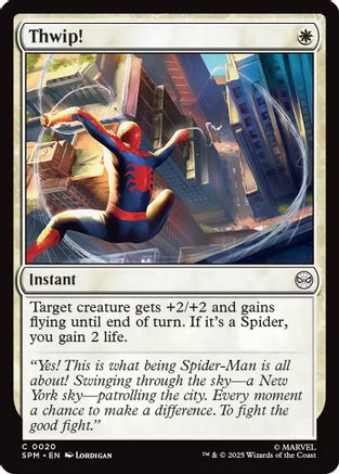 Thwip! (SPM-020) [Marvel's Spider-Man] Foil MTG Single Wizards of the Coast