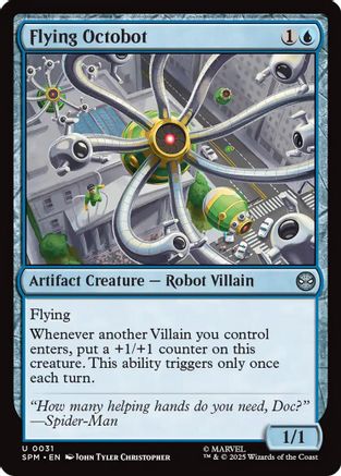 Flying Octobot (SPM-031) [Marvel's Spider-Man] Foil MTG Single Wizards of the Coast