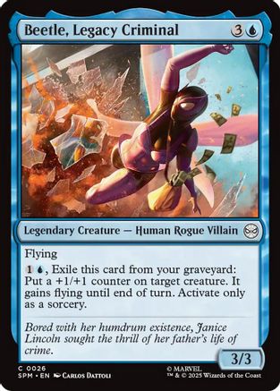 Beetle, Legacy Criminal (SPM-026) [Marvel's Spider-Man] MTG Single Wizards of the Coast