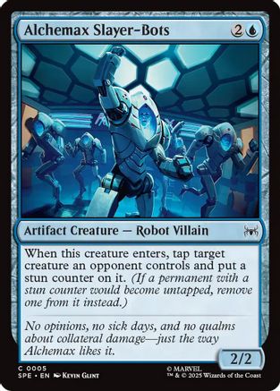 Alchemax Slayer-Bots (SPE-005) [Marvel's Spider-Man: Eternal-Legal] Foil MTG Single Wizards of the Coast