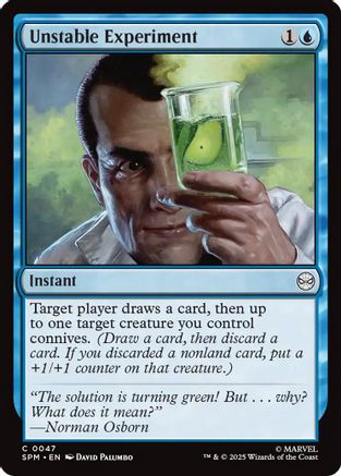 Unstable Experiment (SPM-047) [Marvel's Spider-Man] MTG Single Wizards of the Coast