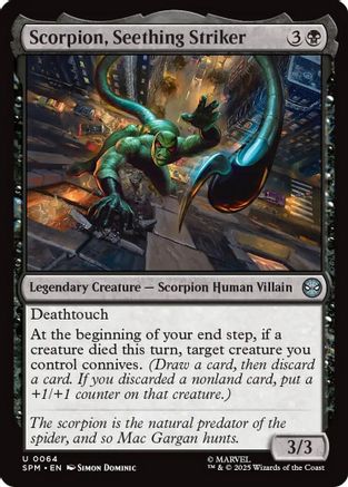 Scorpion, Seething Striker (SPM-064) [Marvel's Spider-Man] MTG Single Wizards of the Coast