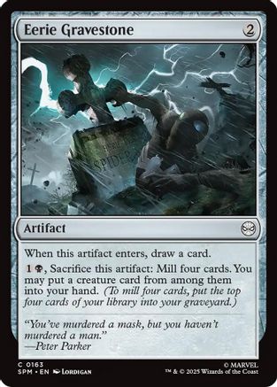 Eerie Gravestone (SPM-163) [Marvel's Spider-Man] Foil MTG Single Wizards of the Coast