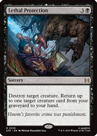 Lethal Protection (SPE, MAR-010) [Marvel's Spider-Man: Eternal-Legal] MTG Single Wizards of the Coast