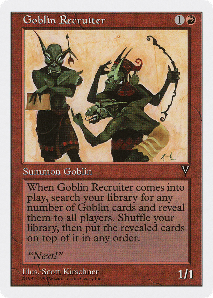 Goblin Recruiter (ATH-038) [Anthologies] MTG Single Wizards of the Coast