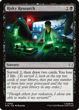 Risky Research (SPM-062) [Marvel's Spider-Man] MTG Single Wizards of the Coast