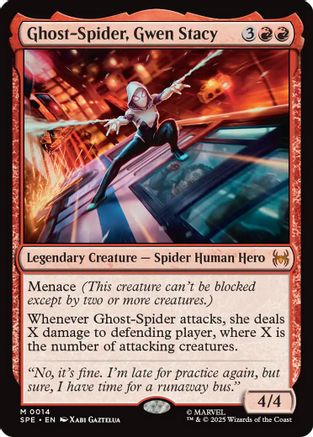 Ghost-Spider, Gwen Stacy (SPE, MAR-014) [Marvel's Spider-Man: Eternal-Legal] Foil MTG Single Wizards of the Coast