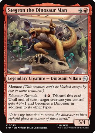 Stegron the Dinosaur Man (SPM-095) [Marvel's Spider-Man] MTG Single Wizards of the Coast