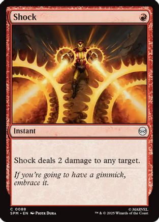 Shock (SPM-088) [Marvel's Spider-Man] Foil MTG Single Wizards of the Coast