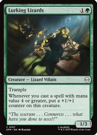 Lurking Lizards (SPM-107) [Marvel's Spider-Man] Foil MTG Single Wizards of the Coast