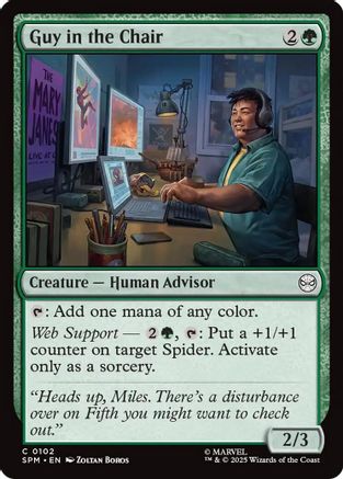 Guy in the Chair (SPM-102) [Marvel's Spider-Man] Foil MTG Single Wizards of the Coast