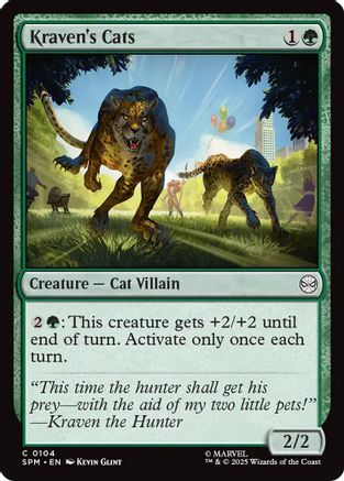Kraven's Cats (SPM-104) [Marvel's Spider-Man] MTG Single Wizards of the Coast