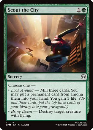 Scout the City (SPM-113) [Marvel's Spider-Man] MTG Single Wizards of the Coast