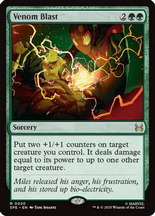 Venom Blast (SPE, MAR-020) [Marvel's Spider-Man: Eternal-Legal] MTG Single Wizards of the Coast