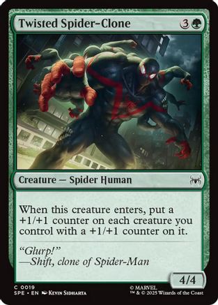 Twisted Spider-Clone (SPE, MAR-019) [Marvel's Spider-Man: Eternal-Legal] Foil MTG Single Wizards of the Coast