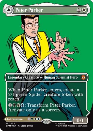 Peter Parker (Showcase) (SPM-232) [Marvel's Spider-Man] Foil MTG Single Wizards of the Coast