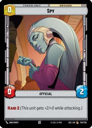 Spy (T01) [Secrets of Power] Star Wars: Unlimited Single Disney