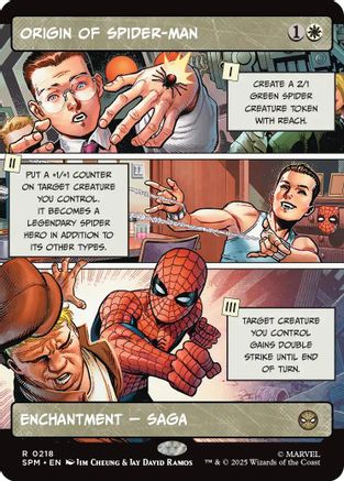 Origin of Spider-Man (Borderless) (SPM-218) [Marvel's Spider-Man] MTG Single Wizards of the Coast