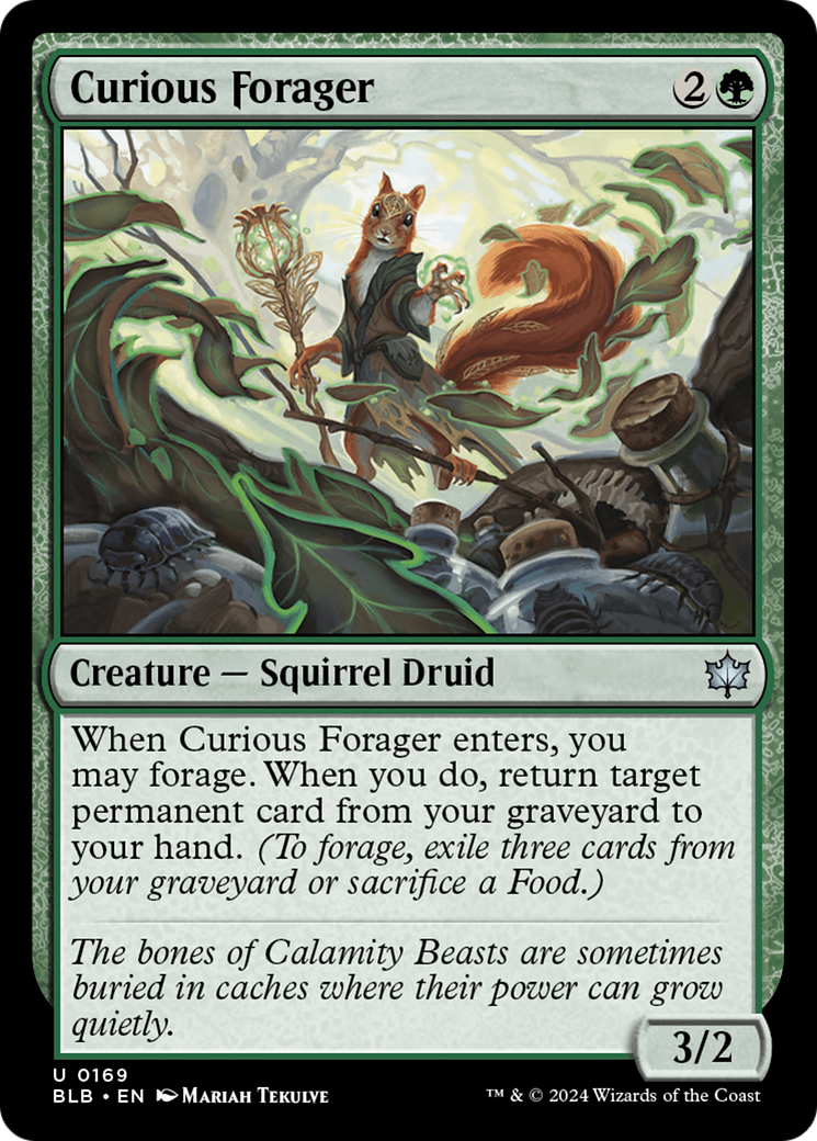 Curious Forager (BLB-169) [Bloomburrow] MTG Single Wizards of the Coast