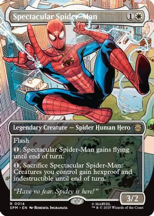 Spectacular Spider-Man (Borderless) (SPM-014) [Marvel's Spider-Man] Foil MTG Single Wizards of the Coast