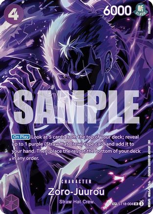 Zoro-Juurou (SP) (ST18-004) [Legacy of the Master] Foil One Piece Single Bandai