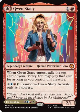 Gwen Stacy (SPM-078) [Marvel's Spider-Man] Foil MTG Single Wizards of the Coast