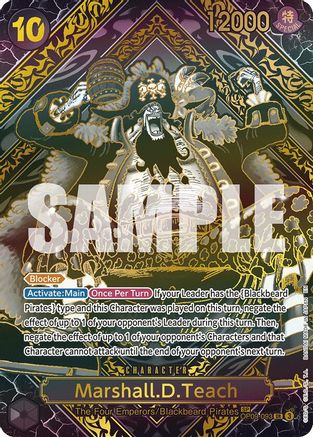 Marshall.D.Teach (SP) (Gold) (OP09-093) [Legacy of the Master] Foil One Piece Single Bandai