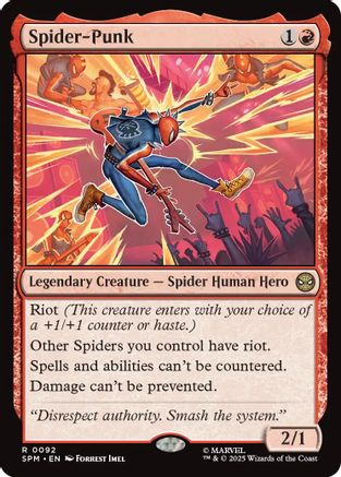 Spider-Punk (SPM-092) [Marvel's Spider-Man] Foil MTG Single Wizards of the Coast