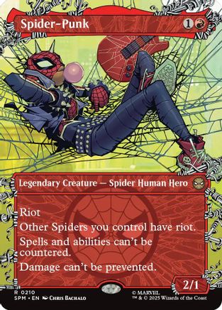 Spider-Punk (0210) (Borderless) (SPM-210) [Marvel's Spider-Man] MTG Single Wizards of the Coast