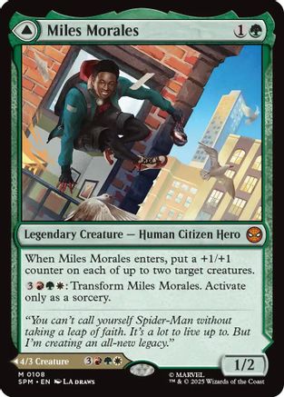 Miles Morales (SPM-108) [Marvel's Spider-Man] Foil MTG Single Wizards of the Coast