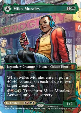 Miles Morales (0200) (Borderless) (SPM-200) [Marvel's Spider-Man] MTG Single Wizards of the Coast