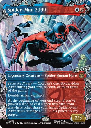 Spider-Man 2099 (0216) (Borderless) (SPM-216) [Marvel's Spider-Man] MTG Single Wizards of the Coast