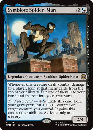 Symbiote Spider-Man (SPM-156) [Marvel's Spider-Man] Foil MTG Single Wizards of the Coast