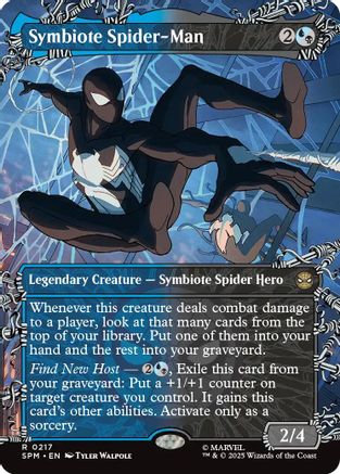 Symbiote Spider-Man (Borderless) (SPM-217) [Marvel's Spider-Man] MTG Single Wizards of the Coast
